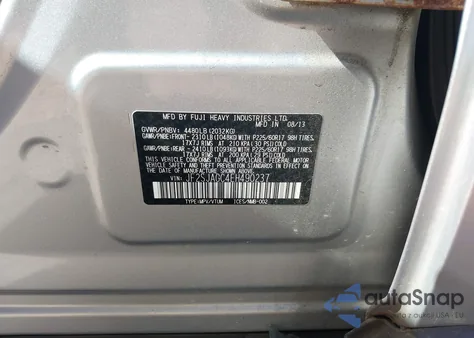 2014 Subaru Forester 2.5I Premium z USA, uszkodzony, nr VIN JF2SJAGC4EH490237